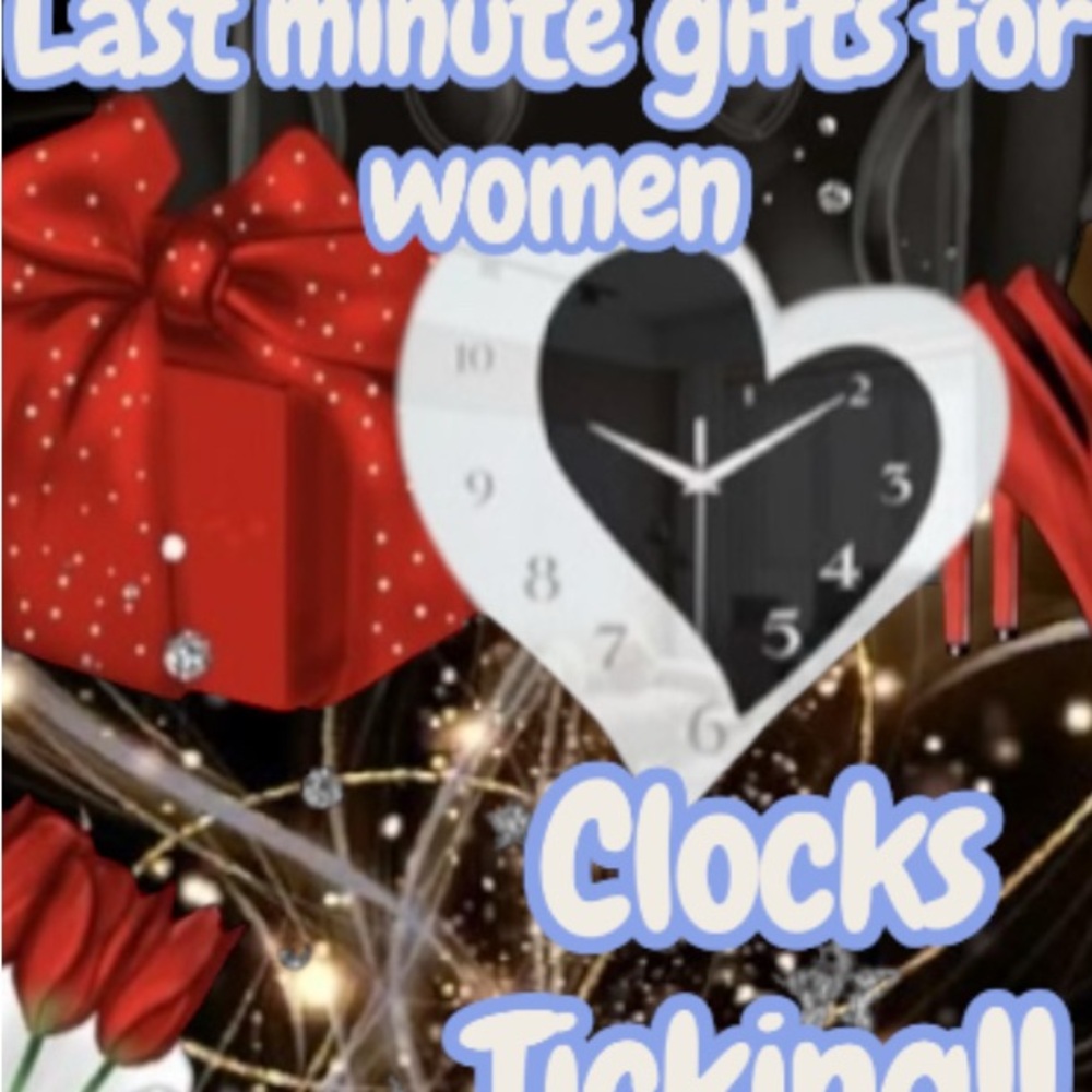 Heart-Shaped Black and White Wall Clock